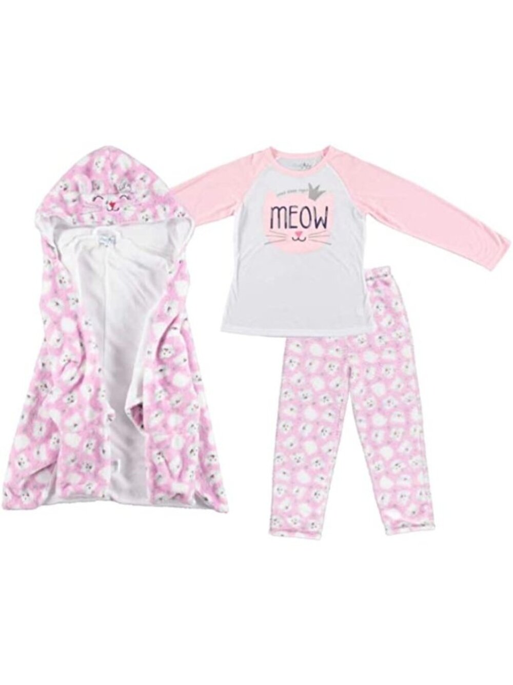 Freestyle (3) Piece Pajama Set with hooded robe- 6x